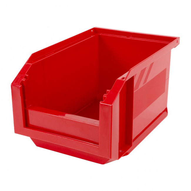 STORAGE BOX open front (NOVAP 5141052) 347x210x200mm, red