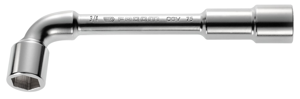 OPEN-SOCKET WRENCH 6x6 point 90°, 3/8", in inches, 75.3/8