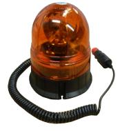 REVOLVING LIGHT, 12V lighter plug, orange, magnetic