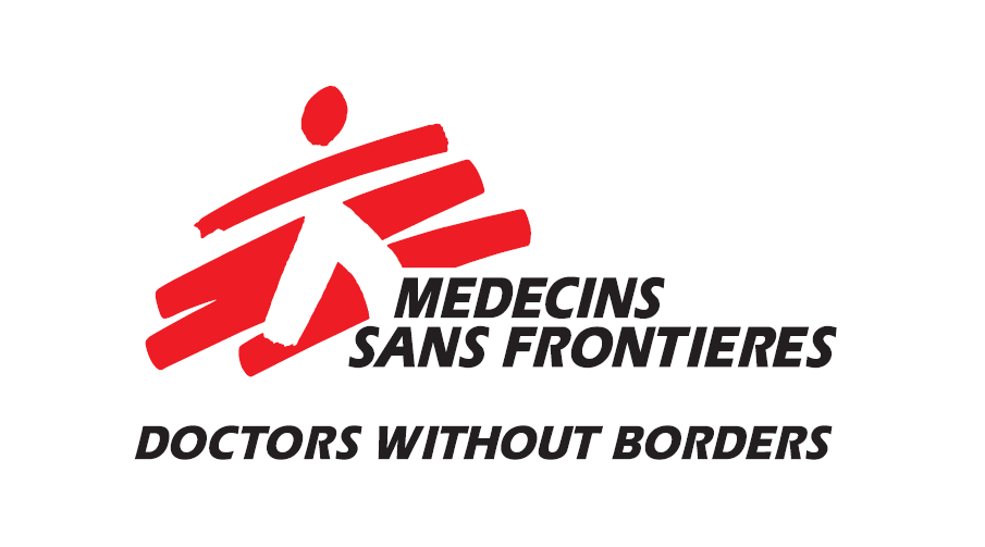 STICKER MSF logo, 11x22cm, French/English