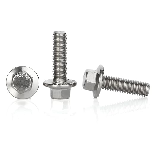 SCREW toothed flange, zinc plated, M6x30mm, hexagonal head