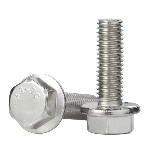 SCREW toothed flange, zinc plated, M6x20mm, hex. head