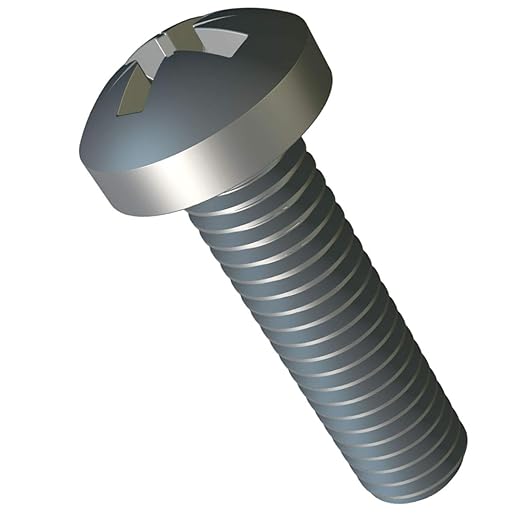 SCREW round head, zinc plated, M5x16mm, cross-head