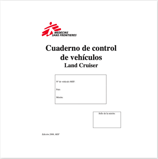 CUADERNO CONTROL VEHICULOS