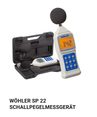 SOUND LEVEL METER (Wöhler SP22) digital