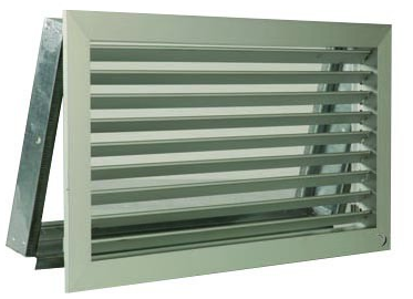 GRILLE DE REPRISE, débit 45m³/h, 400x200mm