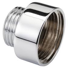 REDUCER COUPLING threaded, chrome plated brass, ¾"-½", FxM