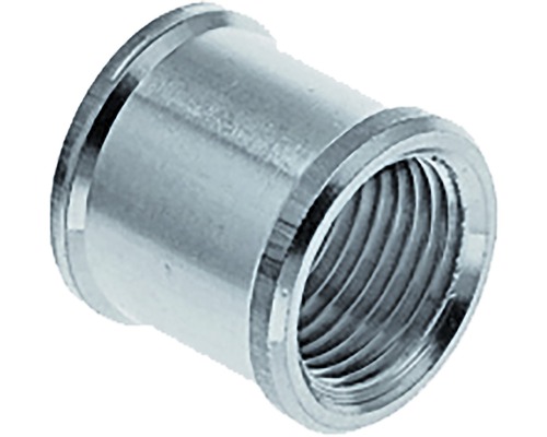 CONNECTOR COUPLING threaded, chrome plated brass, Ø ½", FxF