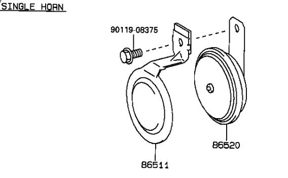 HORN ASSY LOW, EE10#