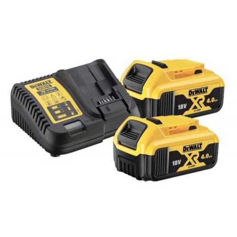 (DeWalt outils sans fil 18V) ENS. 2 BATTERIES 4Ah + chargeur