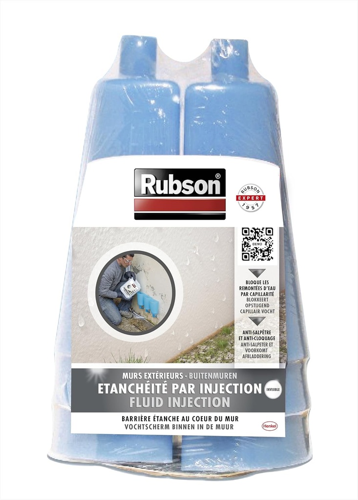 (Rubson IJ 2222) SET OF 6 FUNNELS & 6 INJECTORS