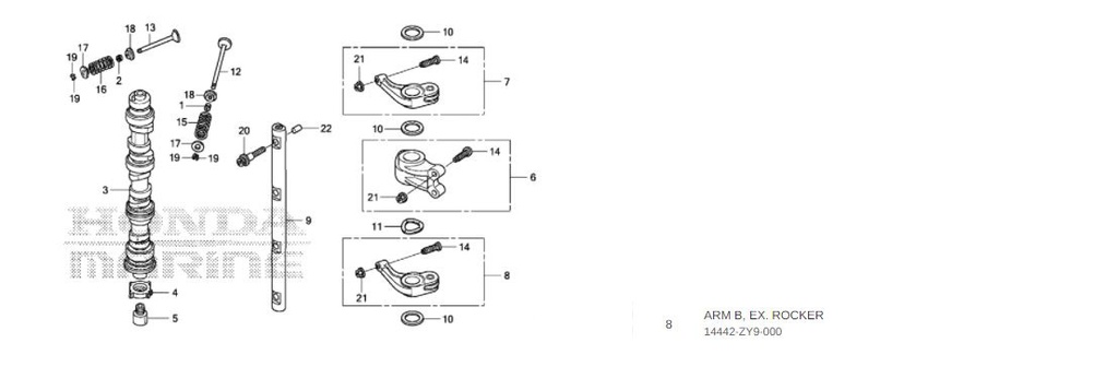 ROCKER, outboard BF60A