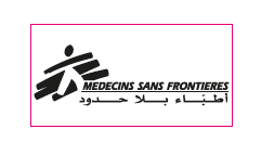 TAMPON MSF, arabe, caoutchouc, auto-encreur, rouge