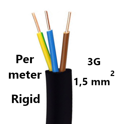 CABLE rigide, 3G1,5mm², le mètre