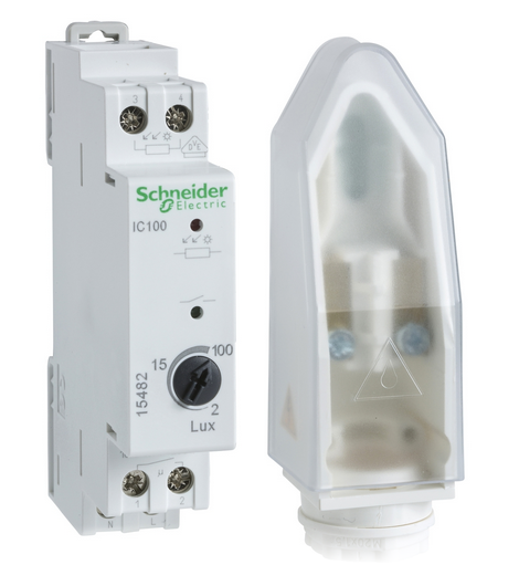 LIGHT SENSITIVE SWITCH (Schneider IC100) 230V, 2-100lux