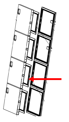 (Aucma DW86L630) JOINT INTERIEUR, grande porte intérieure