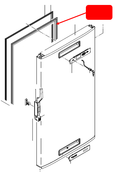 (B Medical UF455) INNER GASKET, door