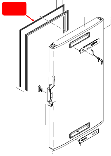 (B Medical UF455) JOINT EXTERIEUR, de porte