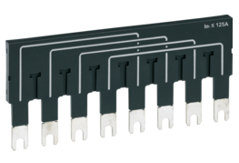 (Hager HIC412A) BARRE DE PONTAGE (Hager HZI400) 2X4P 125A