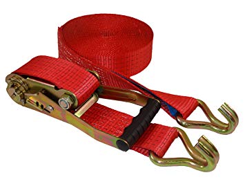 TIE DOWN BELT, 2500daN, l:4m, w:70mm, ratchet tens. + hooks