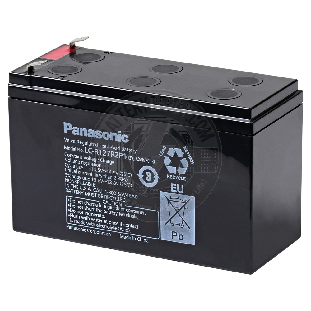 BATTERIE stationnaire, 12V/7,3Ah, scellée, 2 cosses F2