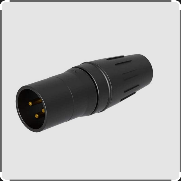 (Containex) CONNECTOR 'SCHMACHTL' 3P male, black