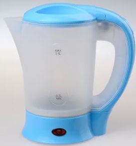 KETTLE travel, plastic, ±0.5l, 230V, 50Hz, ±650W