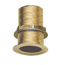 BULKHEAD FITTING threaded, brass, Ø 2", male