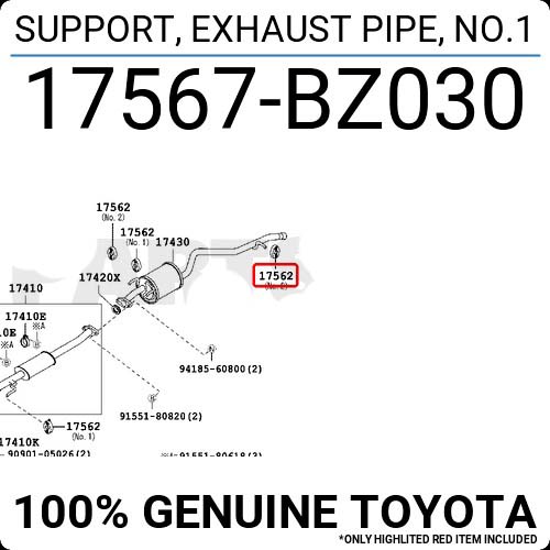 (Avanza F651) SUPPORT exhaust pipe