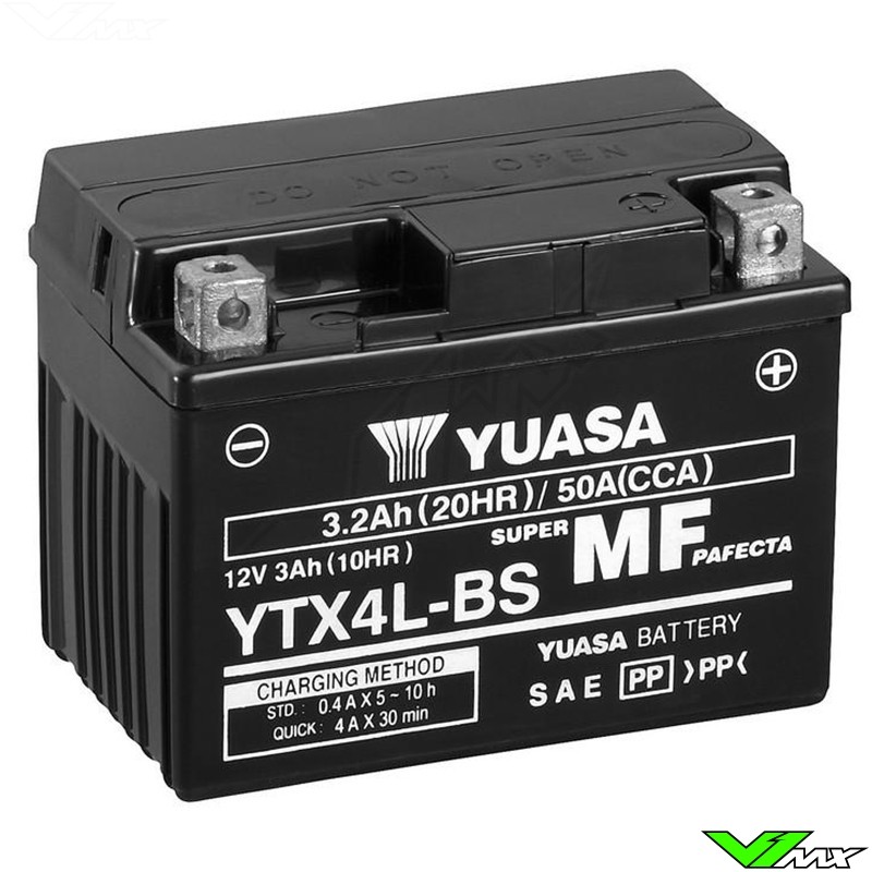 BATTERIE YTX4L-BS (Yuasa), 12V, XL125L