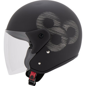 HELMET open face + shield, size S 55/56cm, for motorcyclist