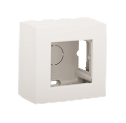 SURFACE MOUNT. BOX single (NikoG06) white, for built-in term