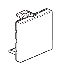 OBTURATEUR 2 modules (Legrand Mosaic) blanc