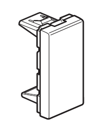 OBTURATEUR 1 module (Legrand Mosaic) blanc