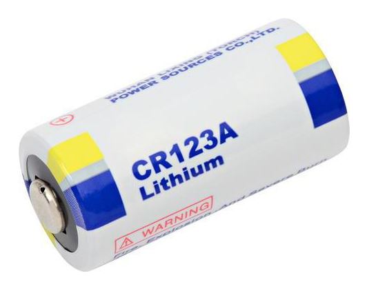 BATTERIE lithium CR123, 3V, Ø16.5x34mm