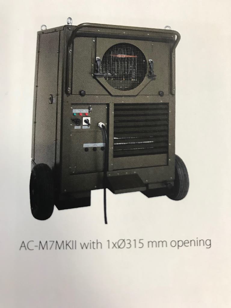 AIR COND. (Dantherm AC-M7MKII) cool/heat 7.6/7,2kW, 1xØ315mm