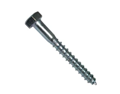 LAG SCREW, galva., Ø6.0x60mm, hexagonal head DIN 571, 200pcs