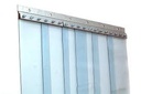 STRIP CURTAIN, PVC, transparent, 380x4mm, 50m roll, to cut