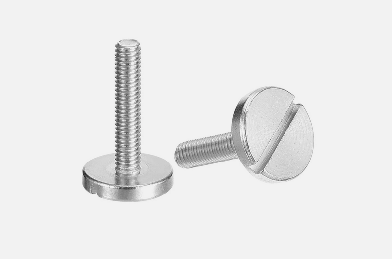 SCREW cylindric flat large, stainless, M4x20mm, slotted head