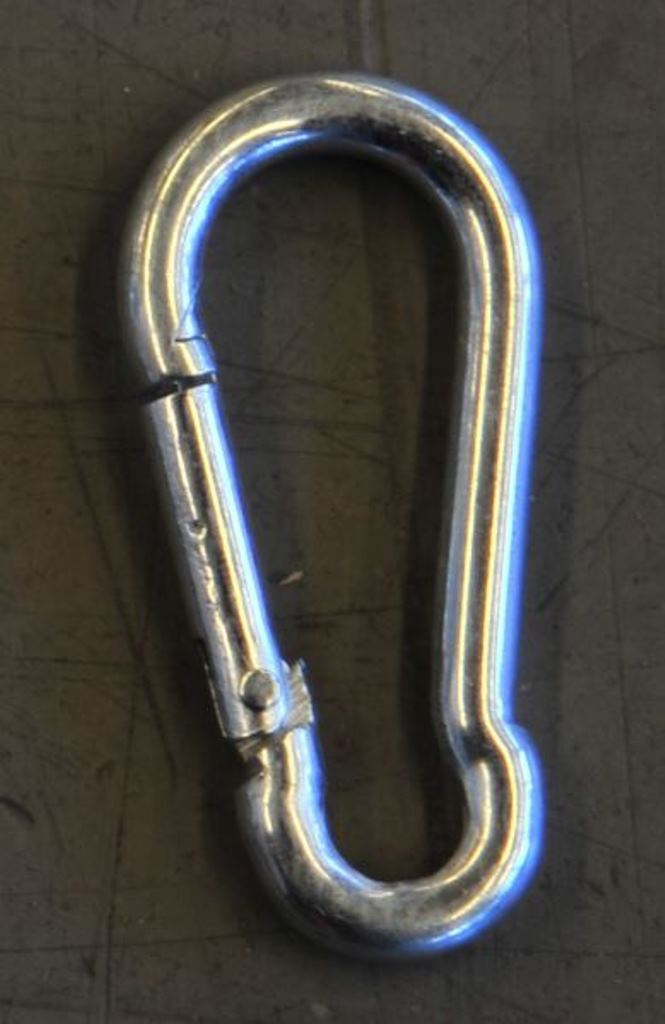 SNAP HOOK, galvanized steel, 45mm, without eye