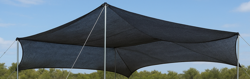 SHADE NET 1 expandable (ZMS shelter) 6x4.8m + cables