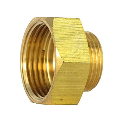 REDUCER COUPLING threaded, brass, ¾"-½", FxM