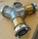 Y-COUPLING Storz C, 2x2x2", 50mm, 2x AR valve, 1x endcap