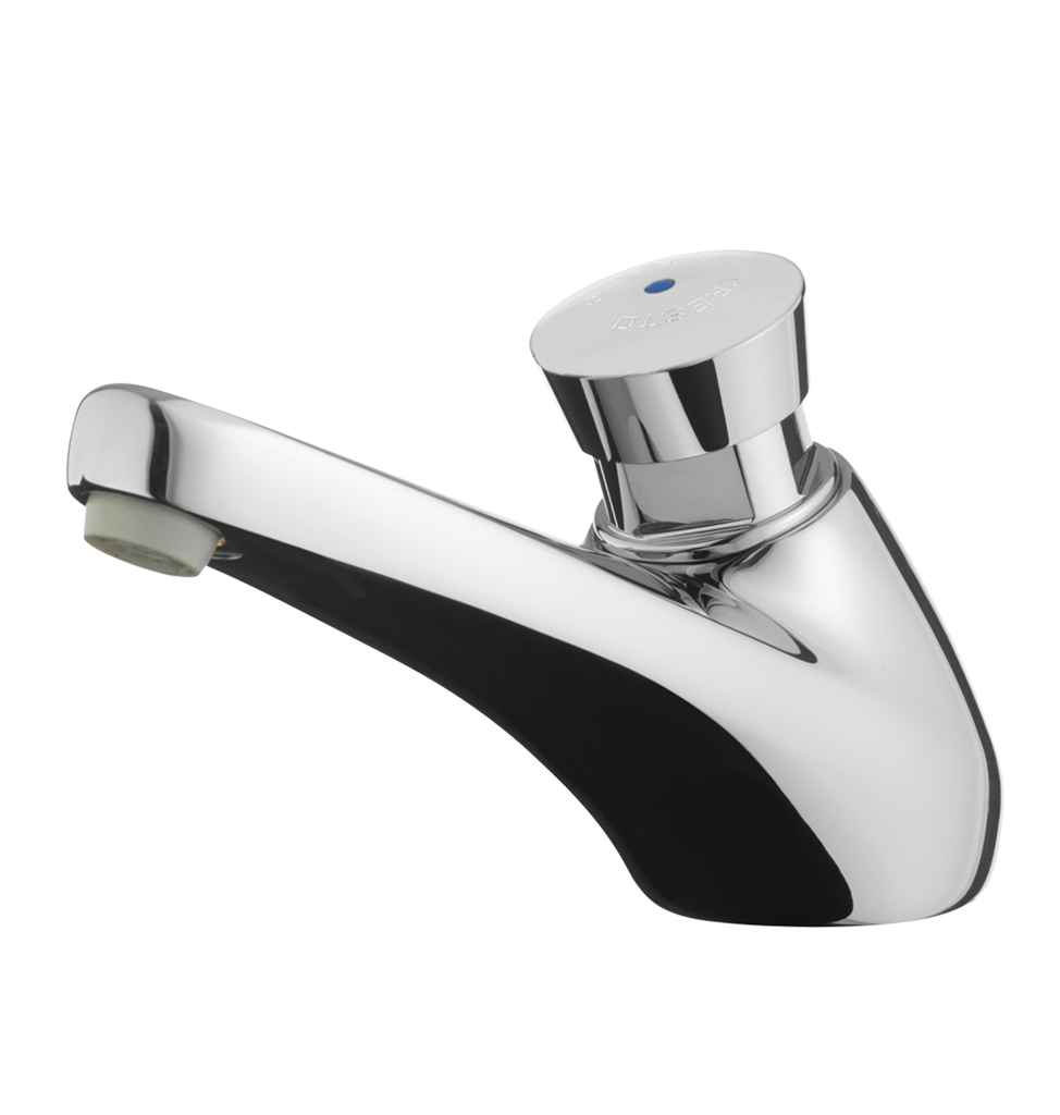 TIME FLOW BASIN TAP deck-mounted (Delabie 745300) push type