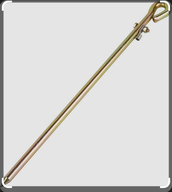 PIQUET DE TERRE, 300x8mm, avec oeillet