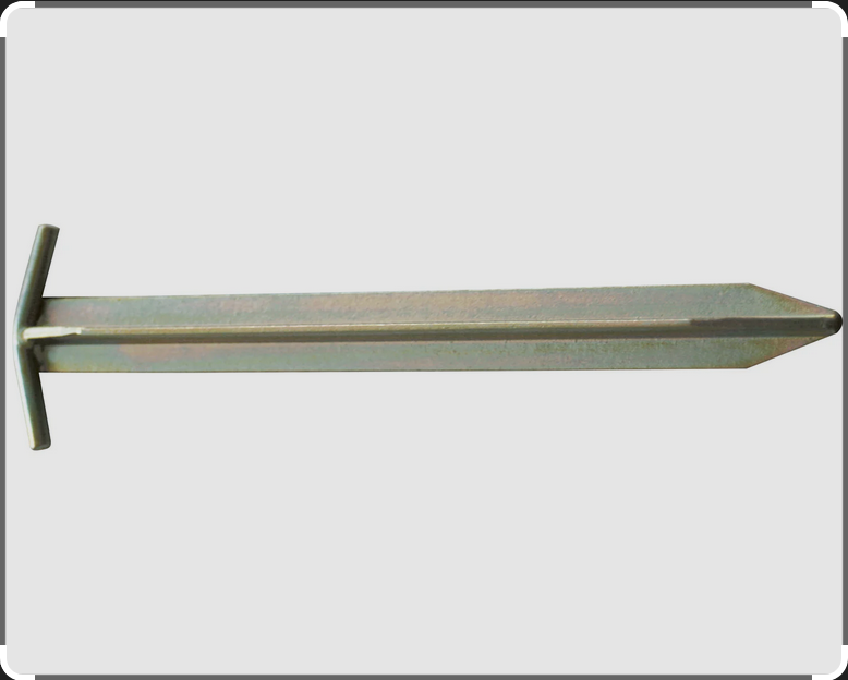 EARTH PEG T-shape, 300x30x30mm, steel 3mm