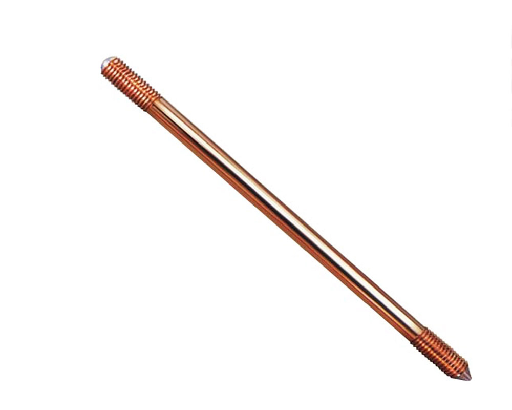 PIQUET DE TERRE, cuivré, ¾"x1,5m, fileté