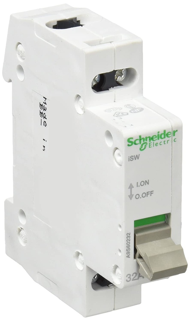 MAIN BREAKER SWITCH w/o indicator (Schneider) 2P, 32A, mod.