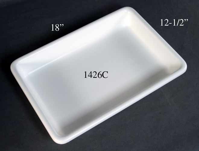 LARVAL TRAY (BioQuip 1426C) PE, 46x32cm, white, w/o cover