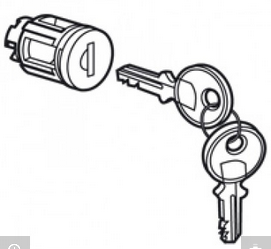 (XL3 series) KEY BARREL n°405 (020291) + 2 keys